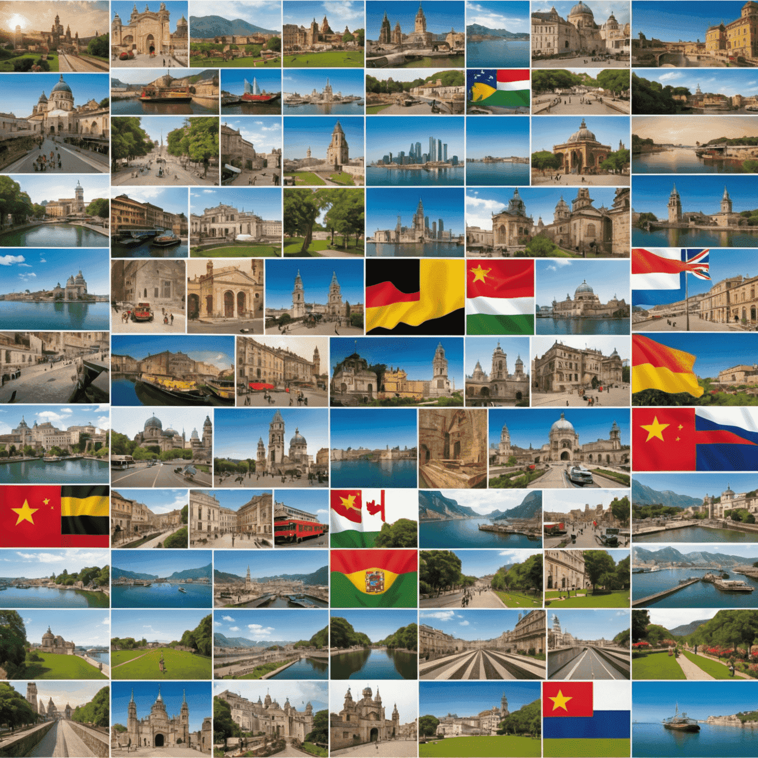 Eine Collage von verschiedenen Vignetten aus verschiedenen Ländern, die Änderungen und Aktualisierungen zeigen. Einige Vignetten haben neue Designs, während andere digitale Versionen auf Smartphones anzeigen.